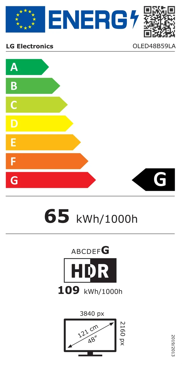 EU-Energielabel – Energieeffizienzklasse G