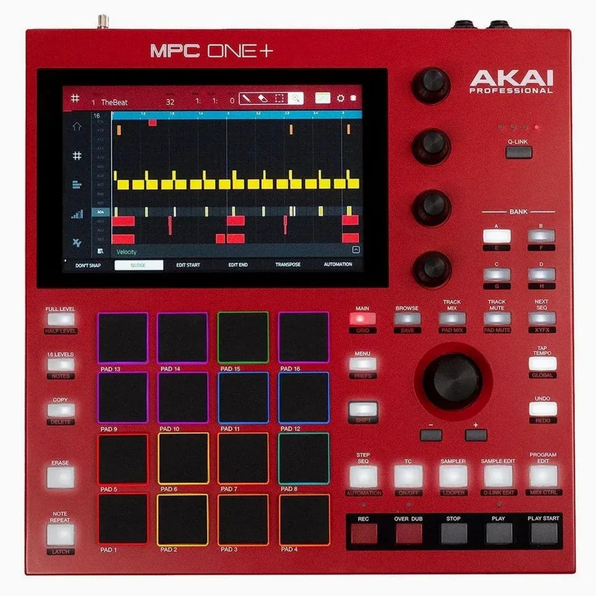 Akai MPC One+, Standalone Sampler, 128 Spur Sequencer, intuitives Touch-Display 5