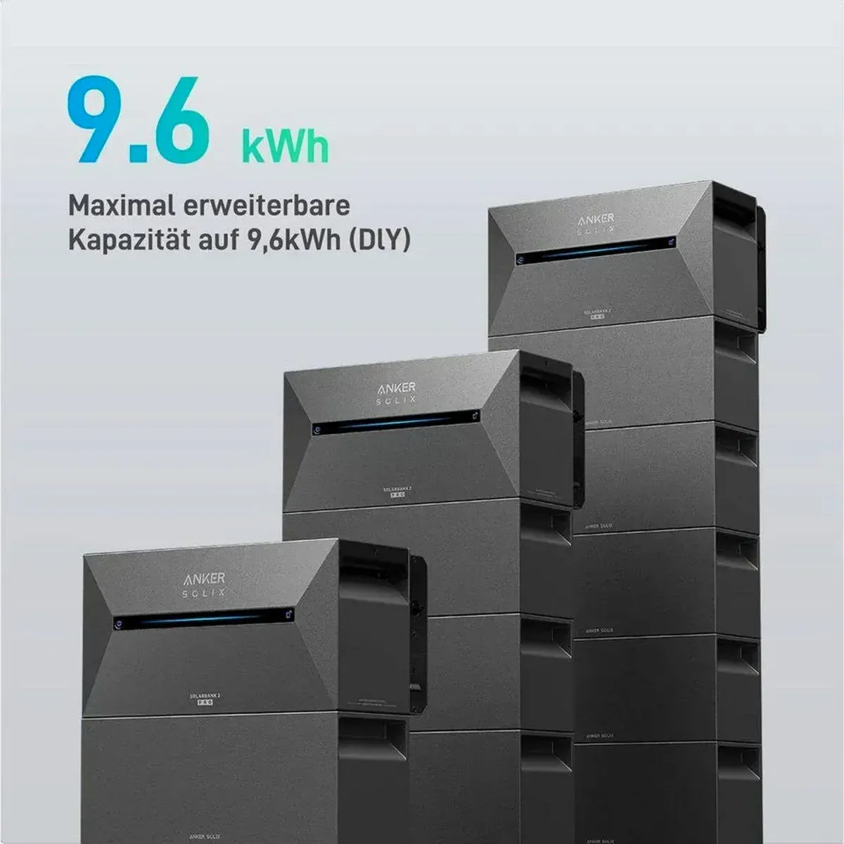 Anker Solix Solarbank 3 E2700 Pro, 2.688 kWh Speicher, 4 MPPT, bidirektionales Aufladen 5