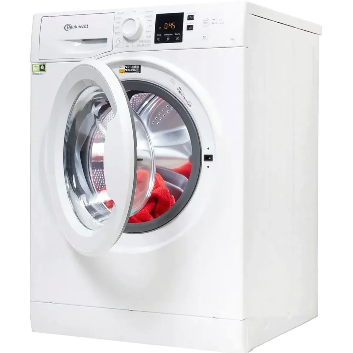 BAUKNECHT BPW 814 A Waschmaschine, 8 kg Fassungsvermögen, Invertermotor, Energieeffizienzklasse A 2