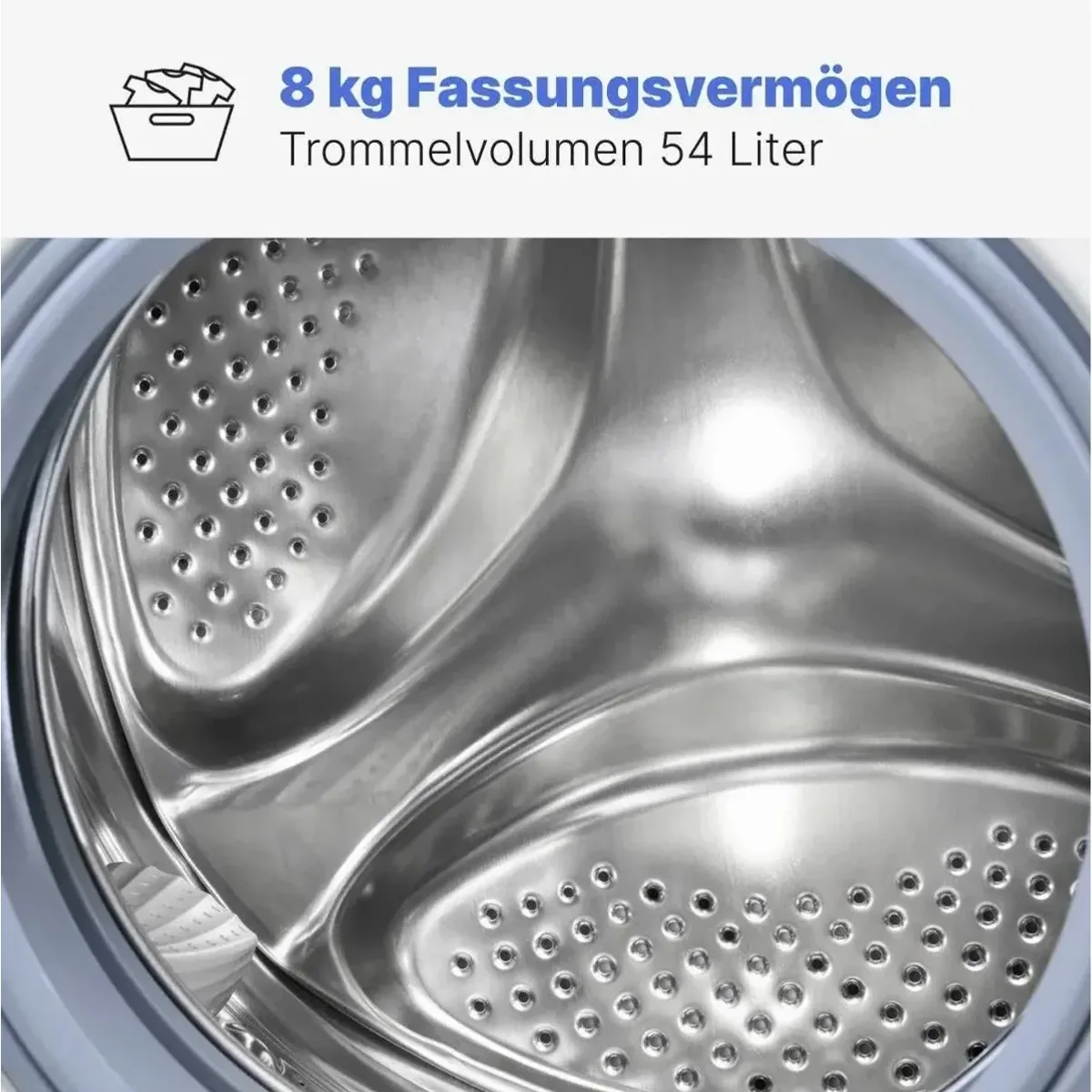 BOMANN WA 7185 WS Waschmaschine, 8 kg, 1400 U/min, vielseitige Programme 2