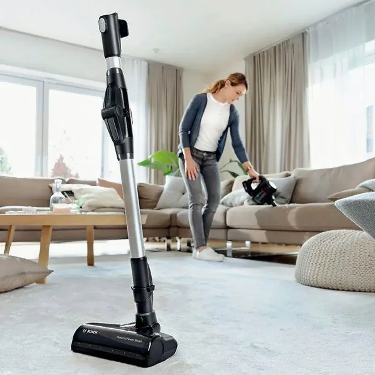BOSCH Unlimited 7 BKS711XXL Akku-Staubsauger, hohe Saugleistung, lange Laufzeit, LED-Beleuchtung 4