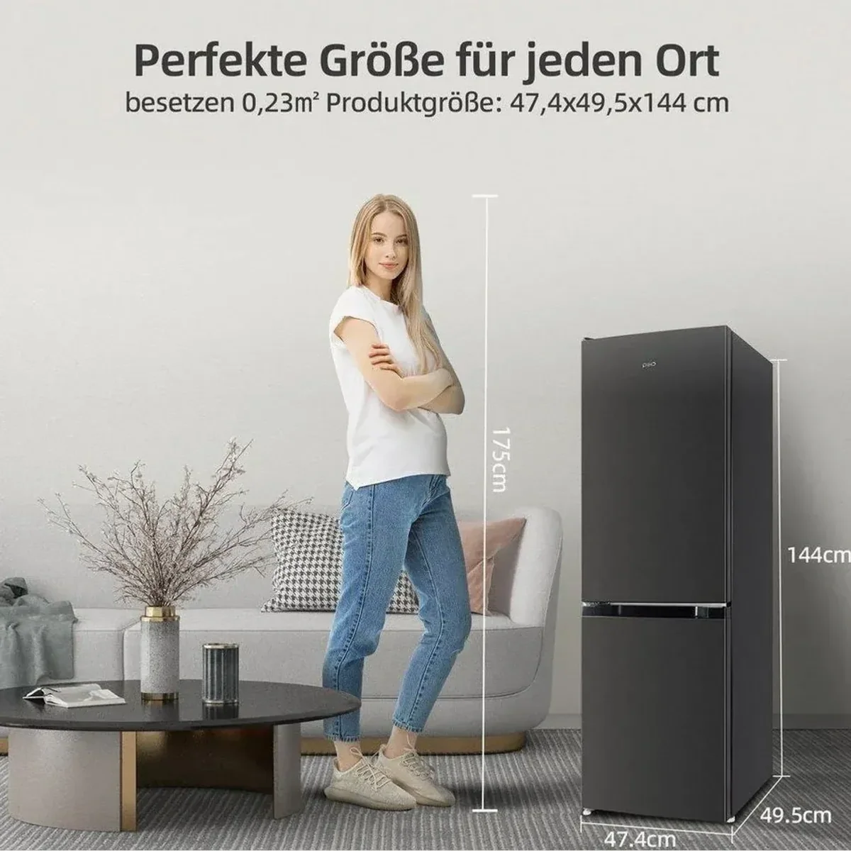 CHiQ CBM159LEBD Kühl-/Gefrierkombination, 157L, energieeffizient, automatische Abtauung 2