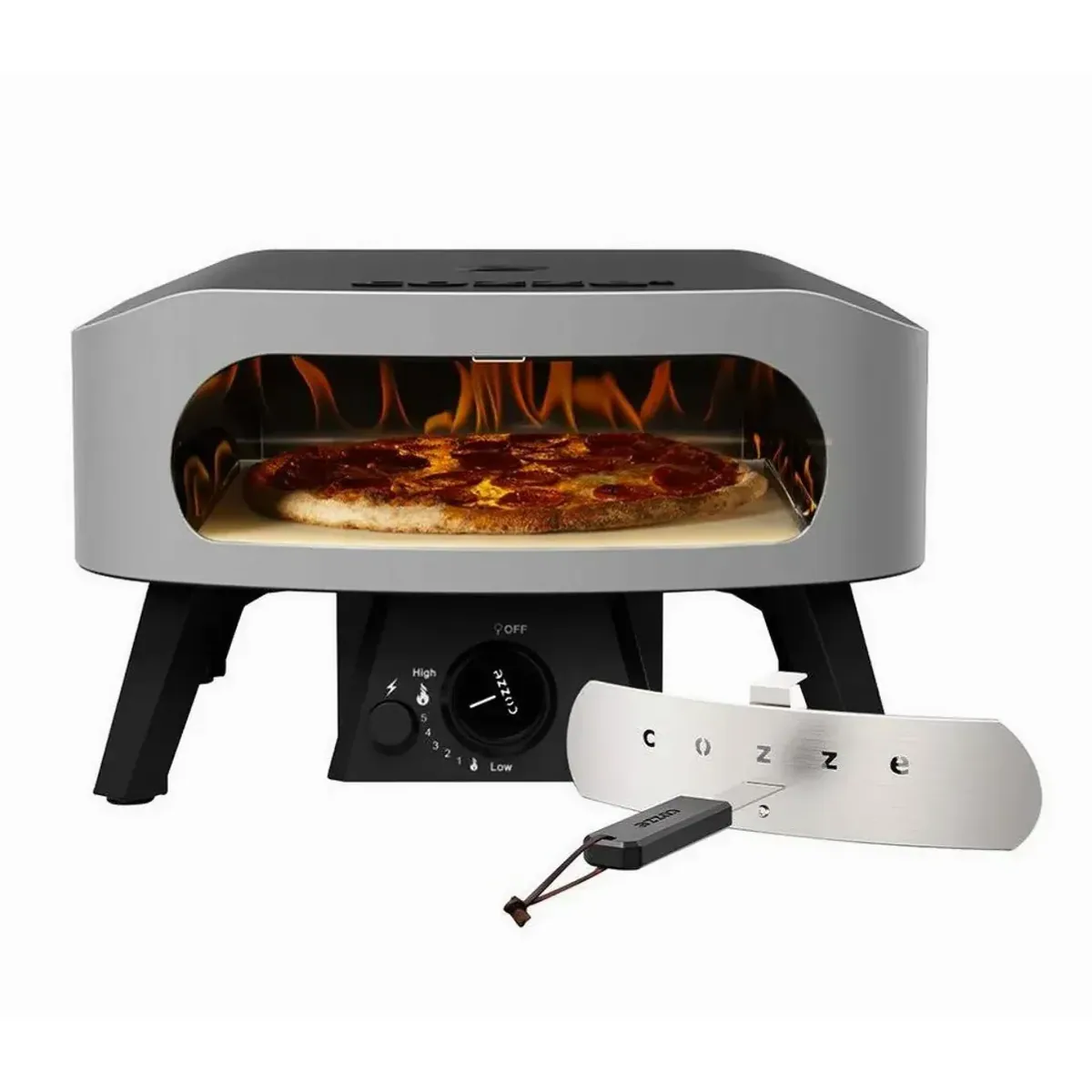 COZZE Gas-Pizzaofen Classic 13", 450°C Backtemperatur, tragbar