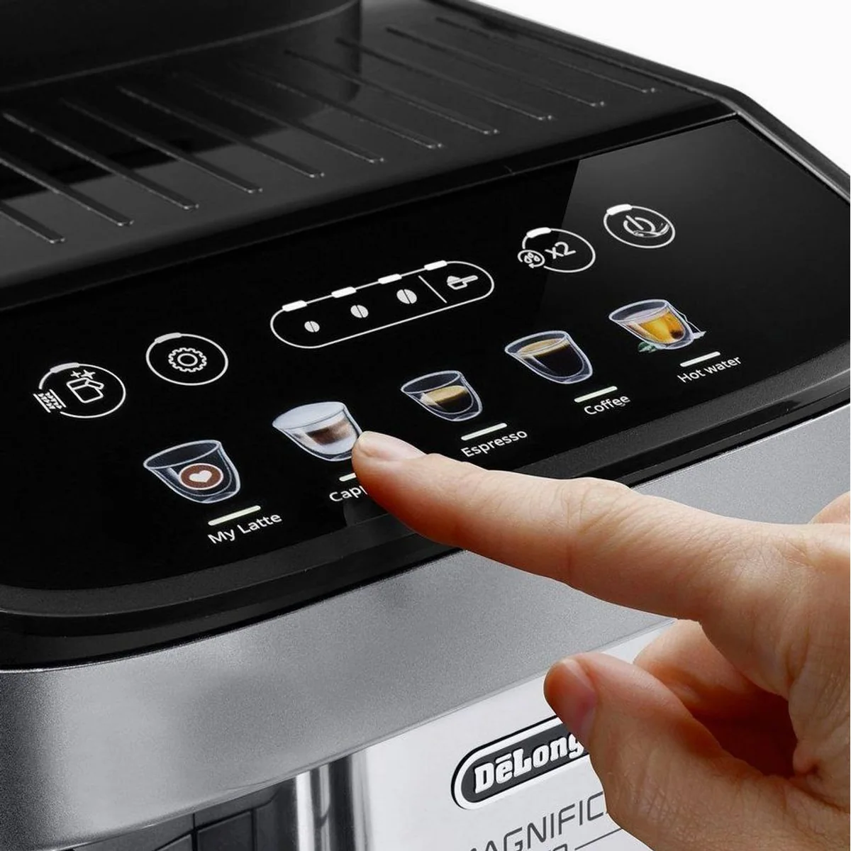 De'Longhi Magnifica Evo ECAM290.61.SB, 5 Kaffeerezepte, LatteCrema System, automatische Reinigung 5