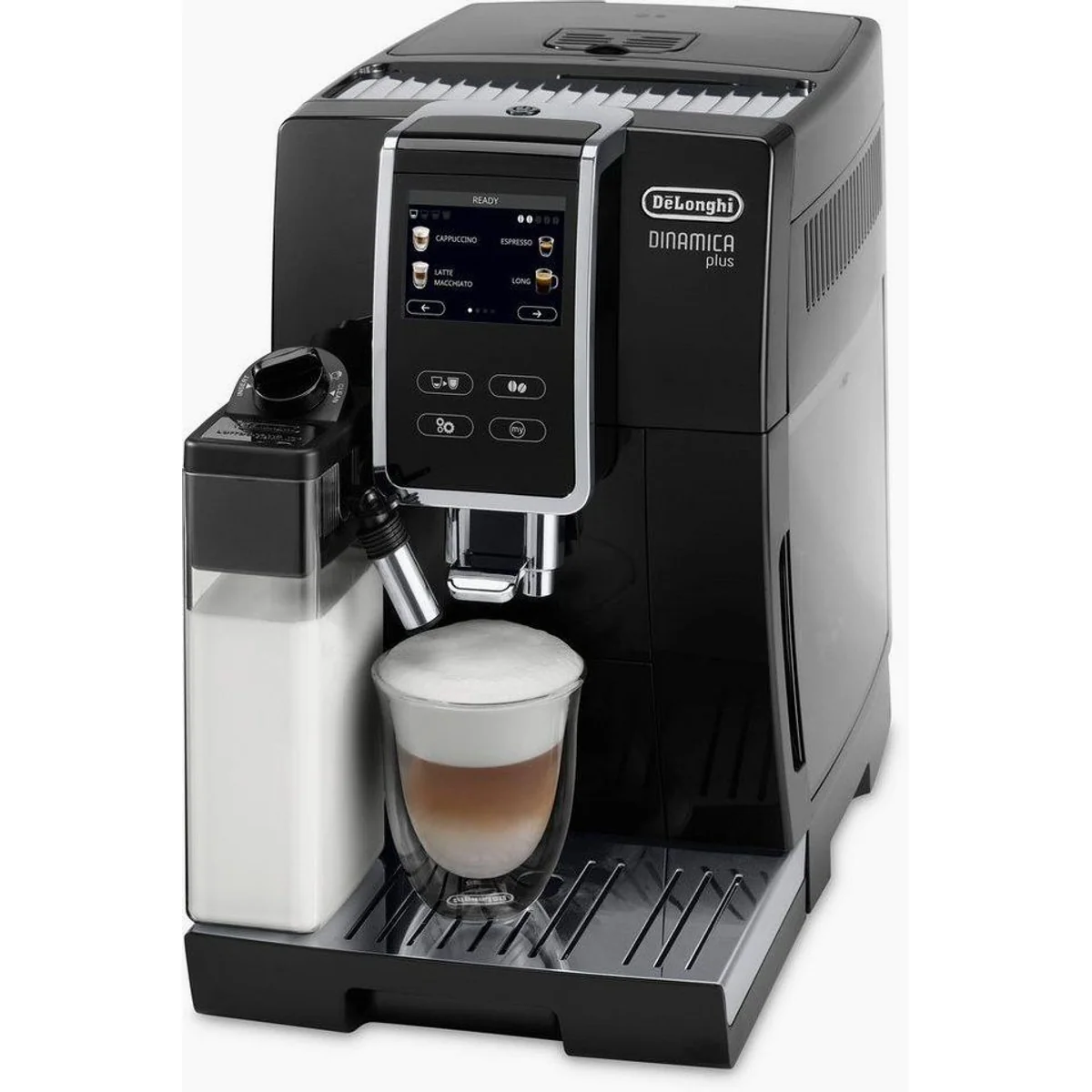 De'Longhi Kaffeevollautomat Dinamica Plus ECAM370.70.B, 14 Rezepte, Milchschaum-System, 3,5" Touchscreen 2