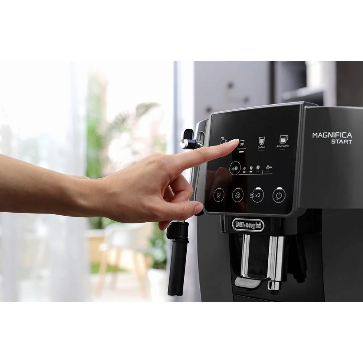 De'Longhi Magnifica Start ECAM220.22.GB, intuitives Bedienfeld, manuelle Milchaufschäumdüse, Aroma-Funktion 3