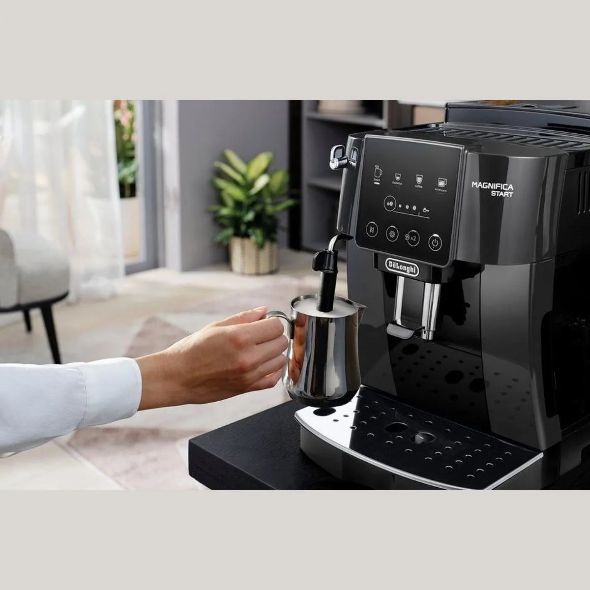 De'Longhi Magnifica Start ECAM220.22.GB, intuitives Bedienfeld, manuelle Milchaufschäumdüse, Aroma-Funktion 5