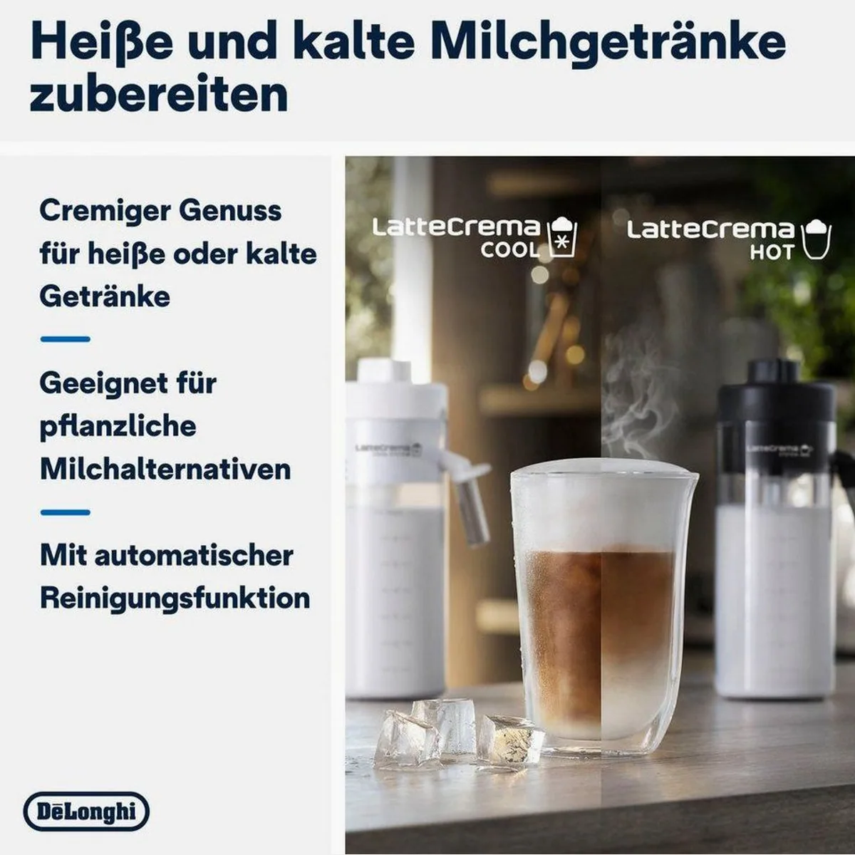 De'Longhi Eletta Explore Cold Brew ECAM450.86.T, 100 Rezepte, 3,5" Touch-Display, To-Go Funktion 4