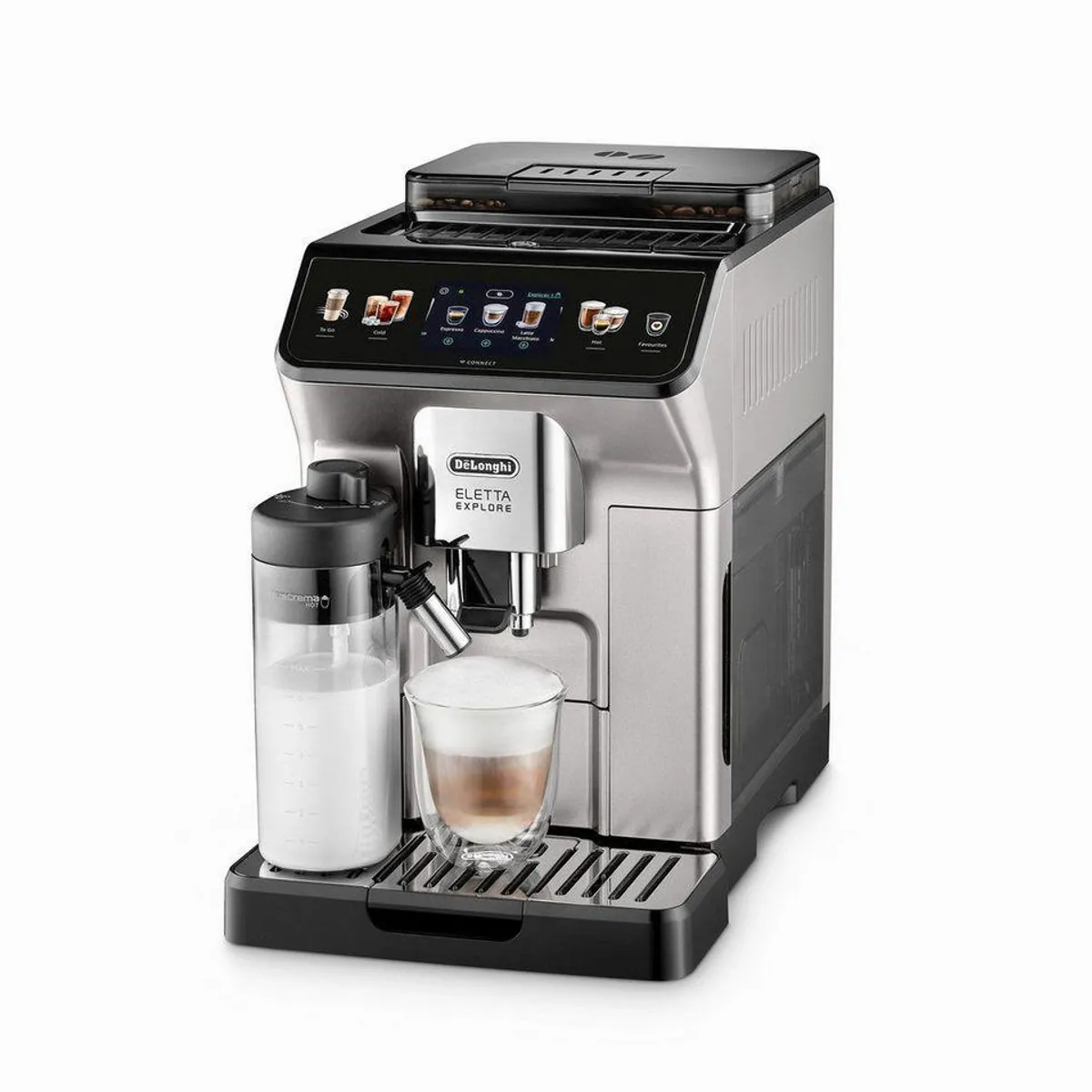 De'Longhi ECAM450.65.S Eletta Explore, heiße und kalte Getränke, To-Go-Funktion 2