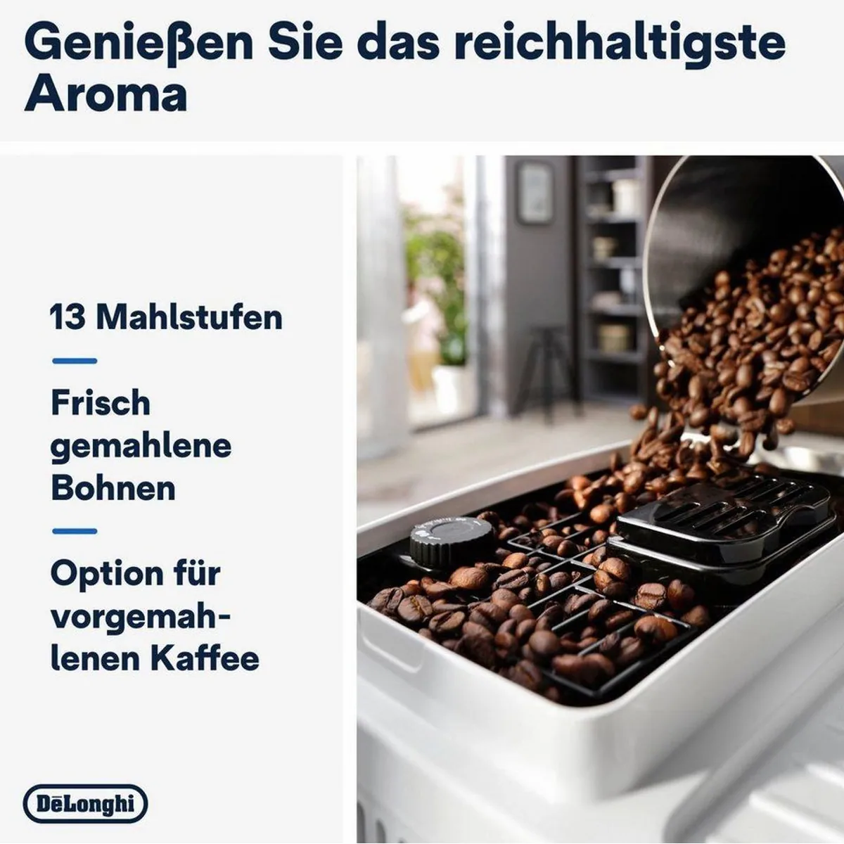 De'Longhi Kaffeevollautomat Magnifica Start ECAM220.61.W, 4 Rezepte, perfekter Milchschaum, einfache Bedienung 3