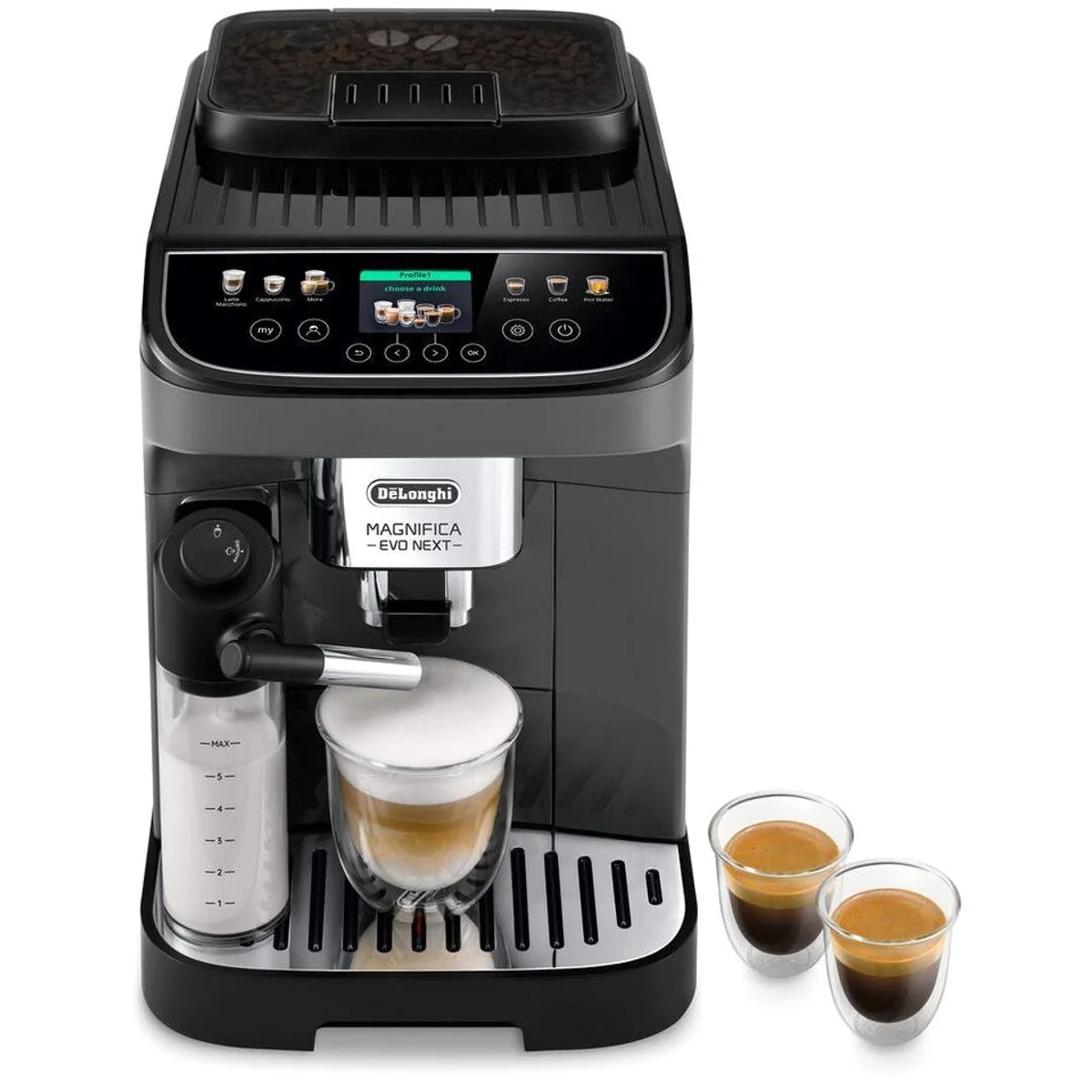 De'Longhi Kaffeevollautomat Magnifica Evo Next ECAM310.60.GB, intuitive Bedienung, 10 Getränkevariationen