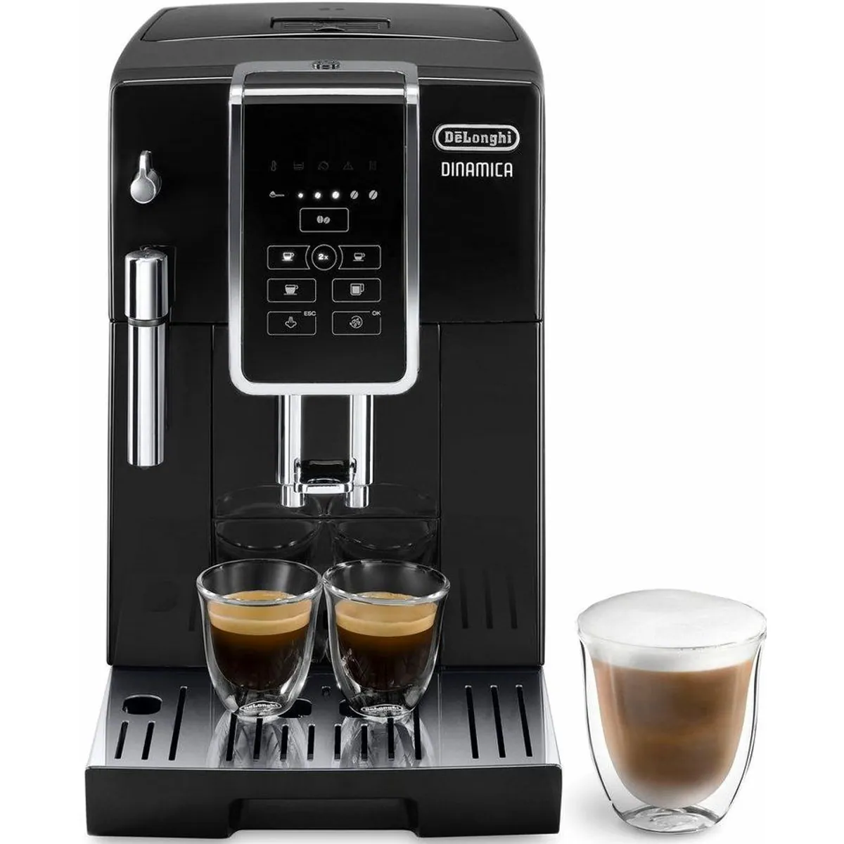 De'Longhi Dinamica ECAM358.15.B, Long Coffee Funktion, Milchaufschäumdüse, automatische Reinigung 2