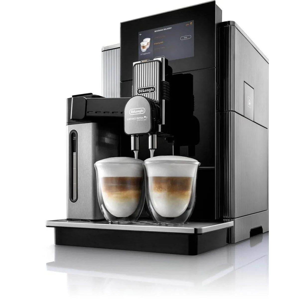 De'Longhi Maestosa EPAM960.75.GLM, 2 Bohnenbehälter, 22 Kaffeespezialitäten, Touchscreen 2