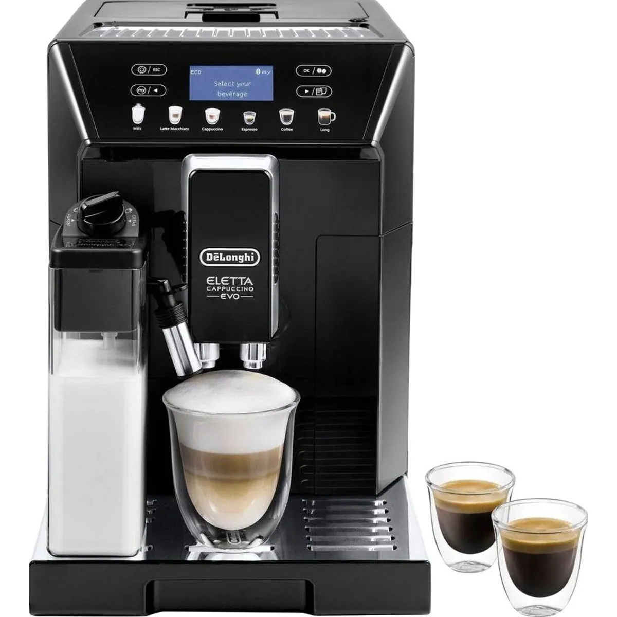 De'Longhi Eletta Evo ECAM46.860.B, vielseitige Kaffeezubereitung, integriertes Mahlwerk