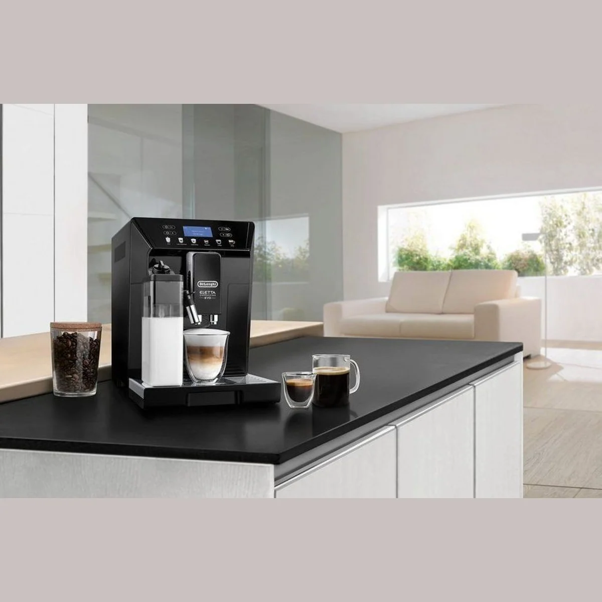 De'Longhi Eletta Evo ECAM46.860.B, vielseitige Kaffeezubereitung, integriertes Mahlwerk 5