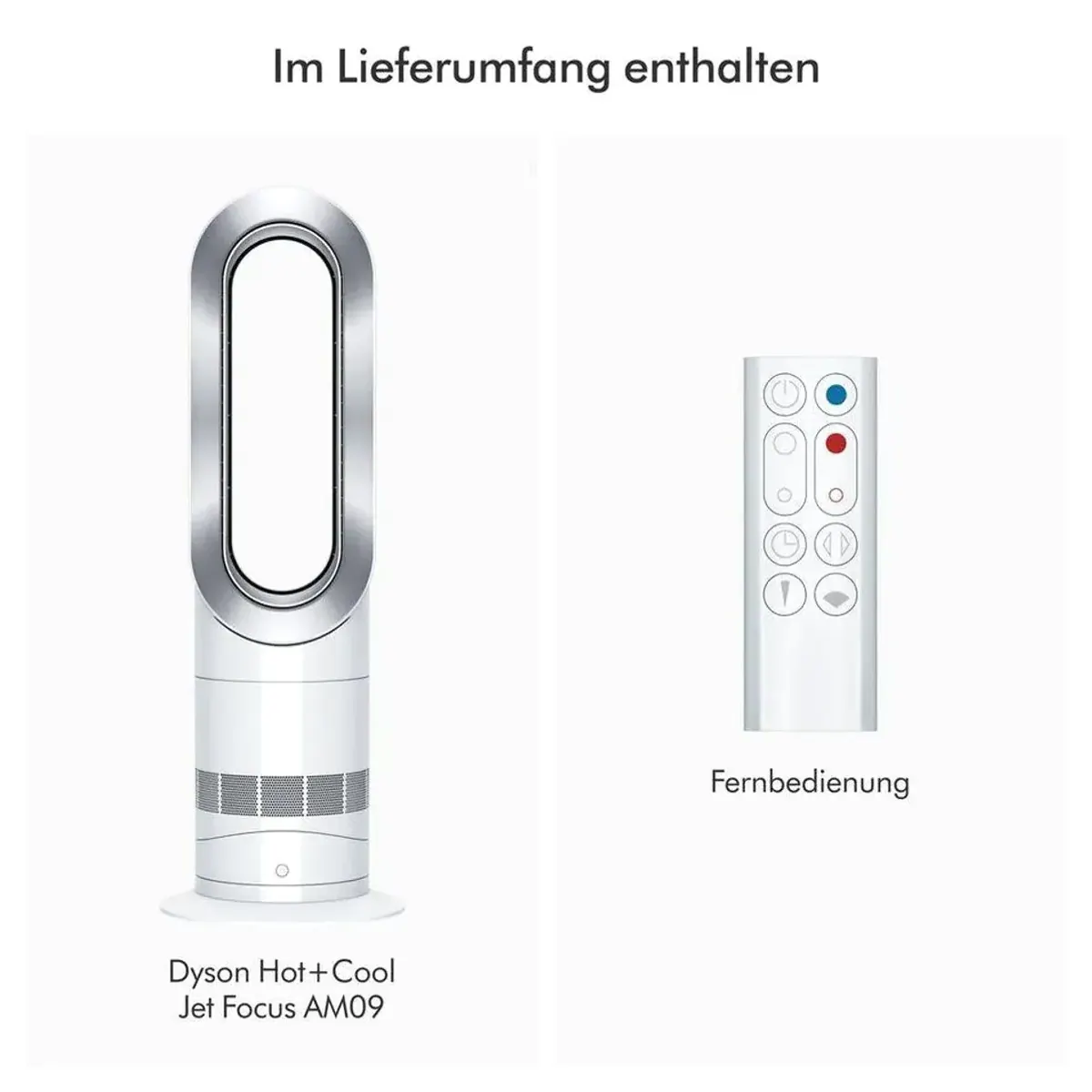 DYSON AM09 Heizlüfter & Ventilator, Jet Focus Technologie, Sleep-Timer Funktion 3