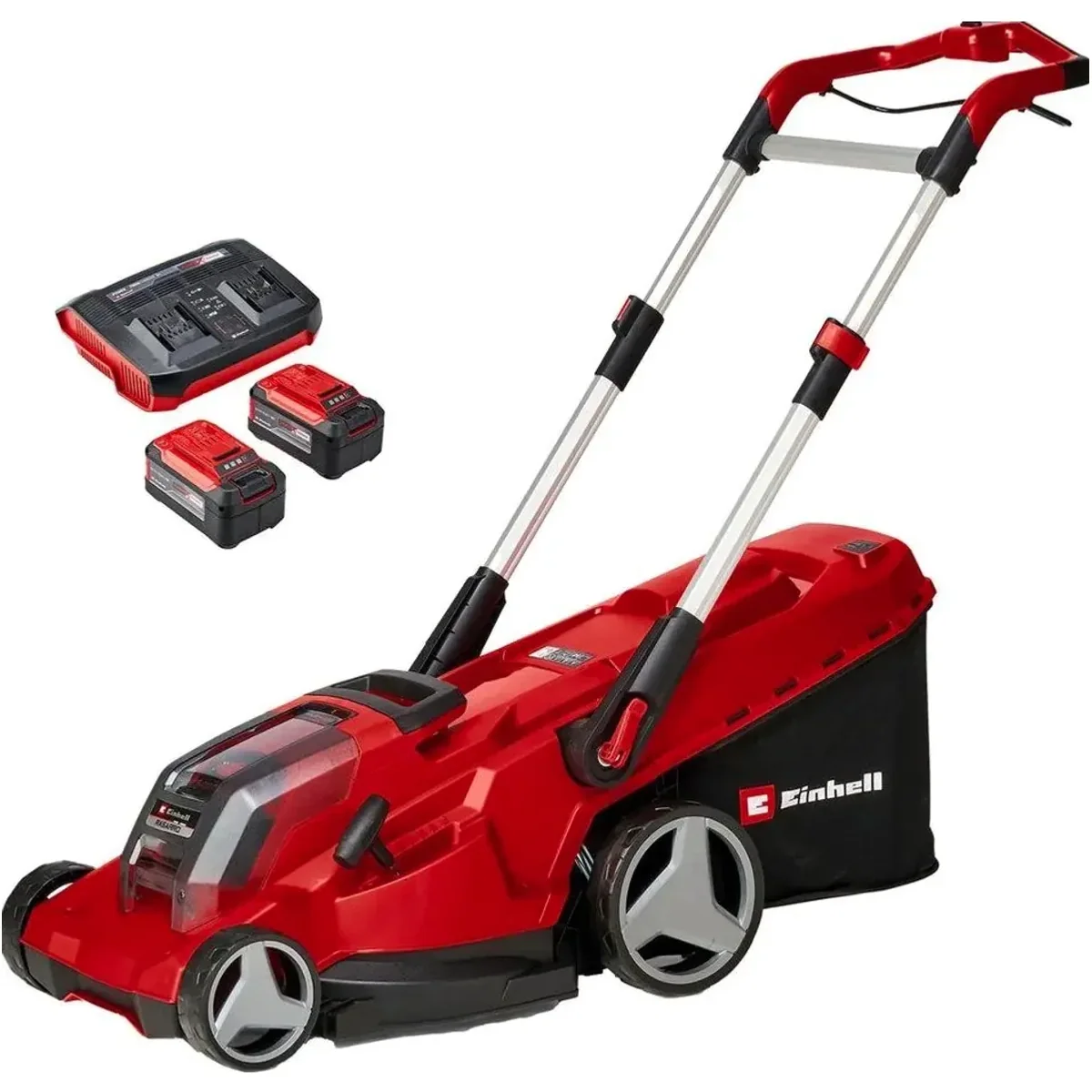 Einhell RASARRO 36/42 Akkurasenmäher, 42 cm Schnittbreite, 2x 5,2 Ah Akkus