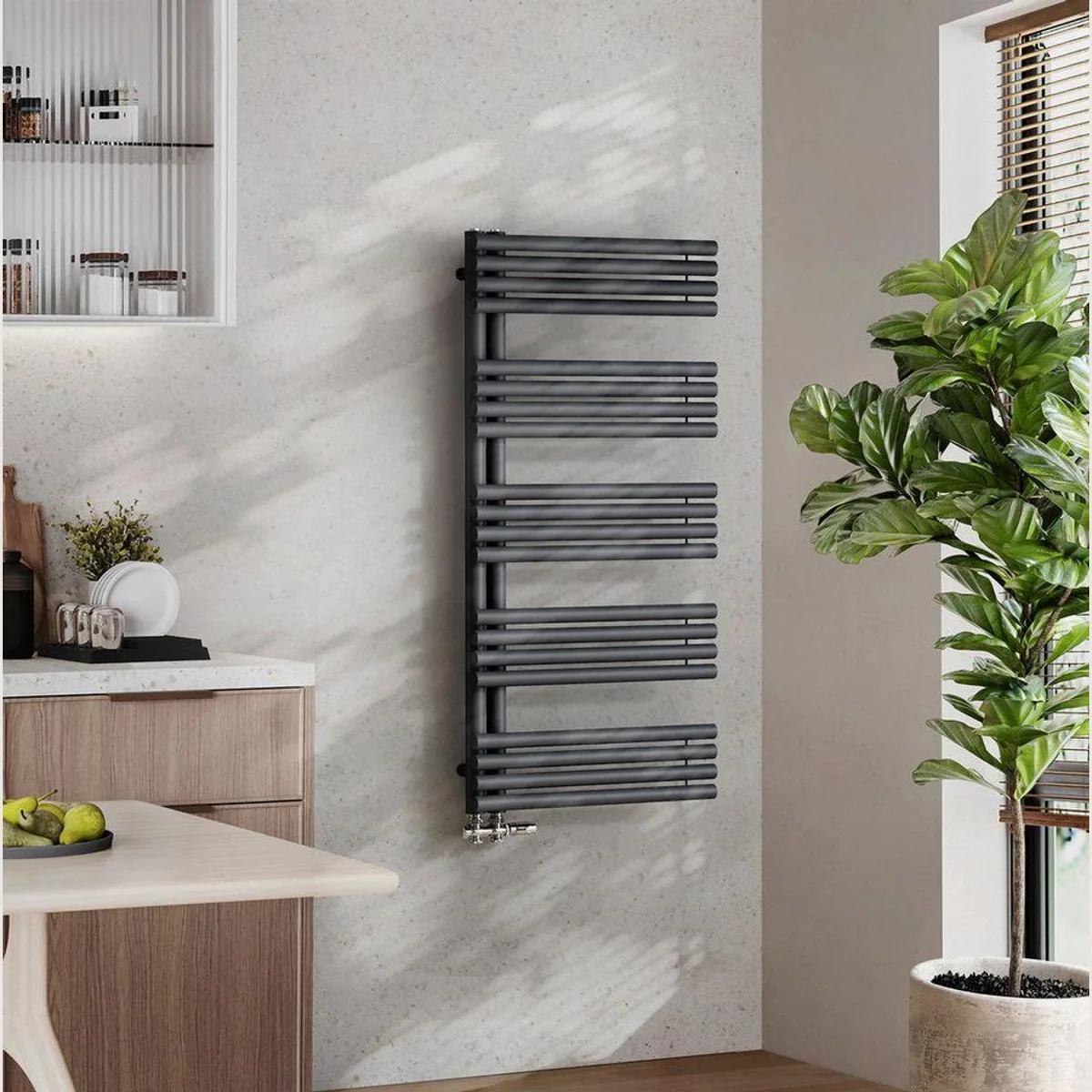 EMKE Badheizkörper, elegantes Design, effiziente Wärmeverteilung — 776W für 5 qm