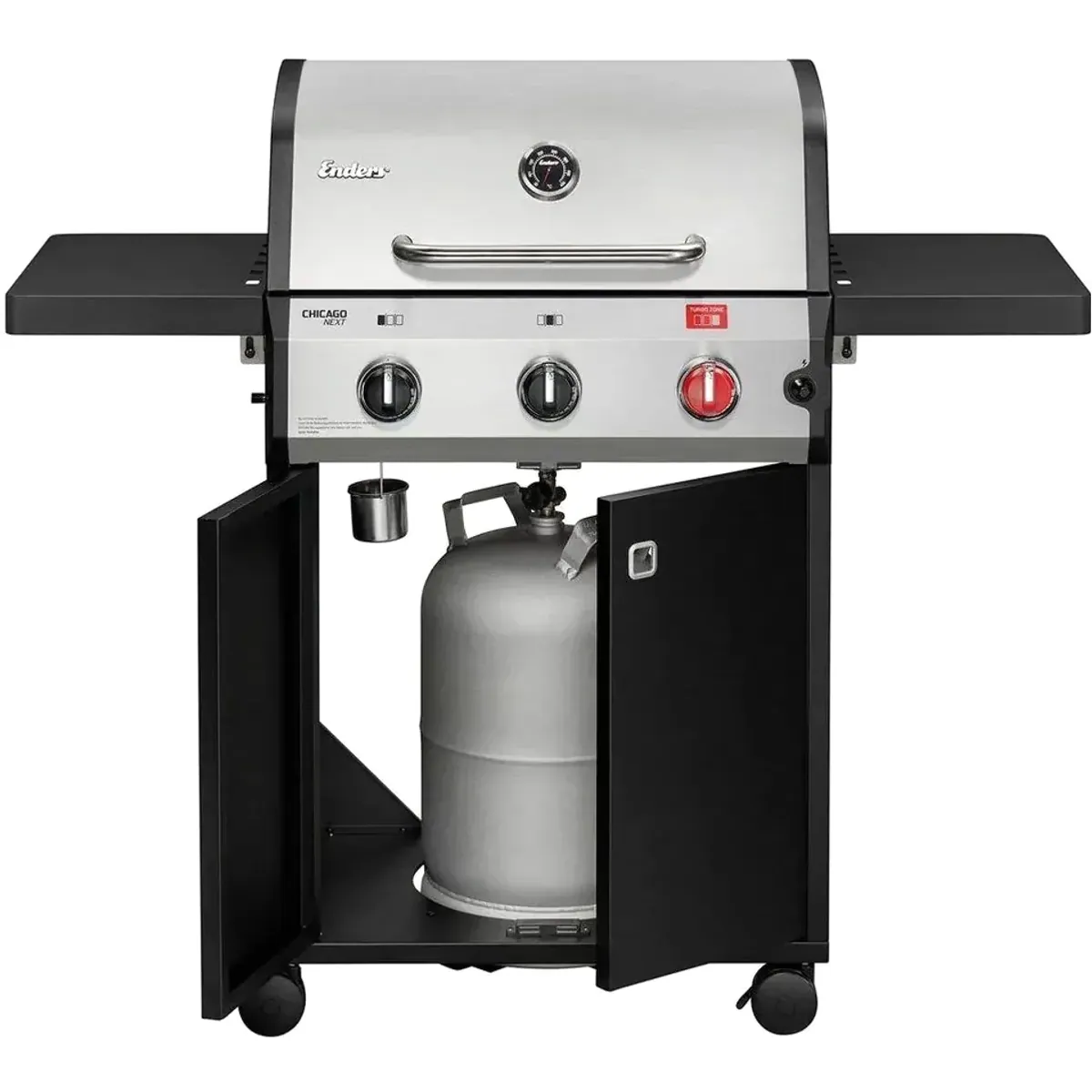 Enders Gasgrill Chicago Next 3 R Turbo, 10,6 kW, emaillierter Gussrost 4