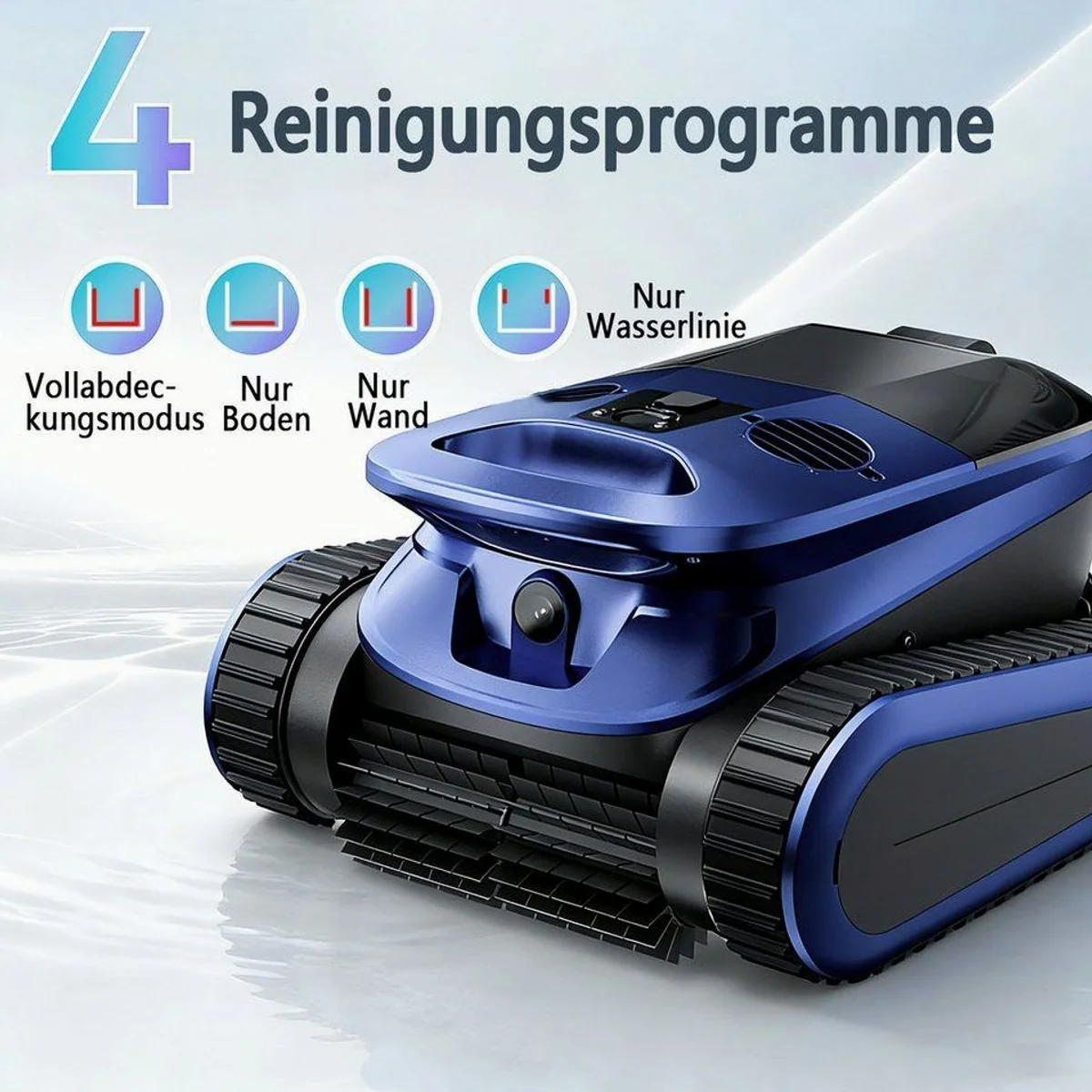 EVERCROSS U9 Poolroboter, intelligente Navigation, kabellos, für bis zu 200 m² 3