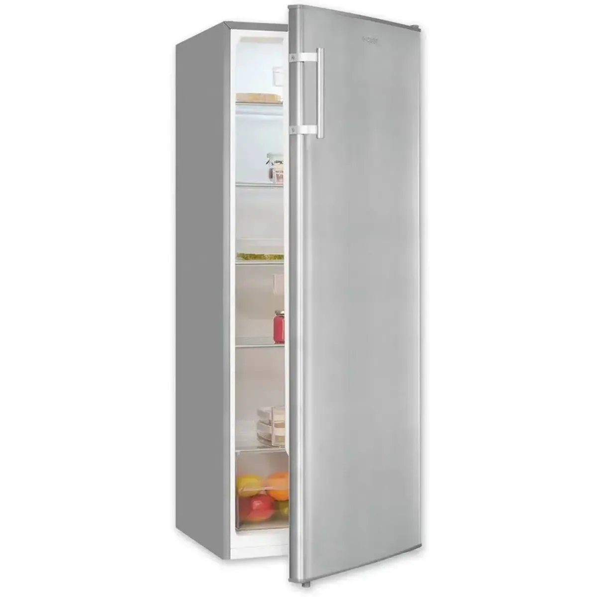 exquisit KS320-V-H-040D Vollraumkühlschrank, 242 l Volumen, 39 dB Betriebsgeräusch, 5 Ablageflächen 5