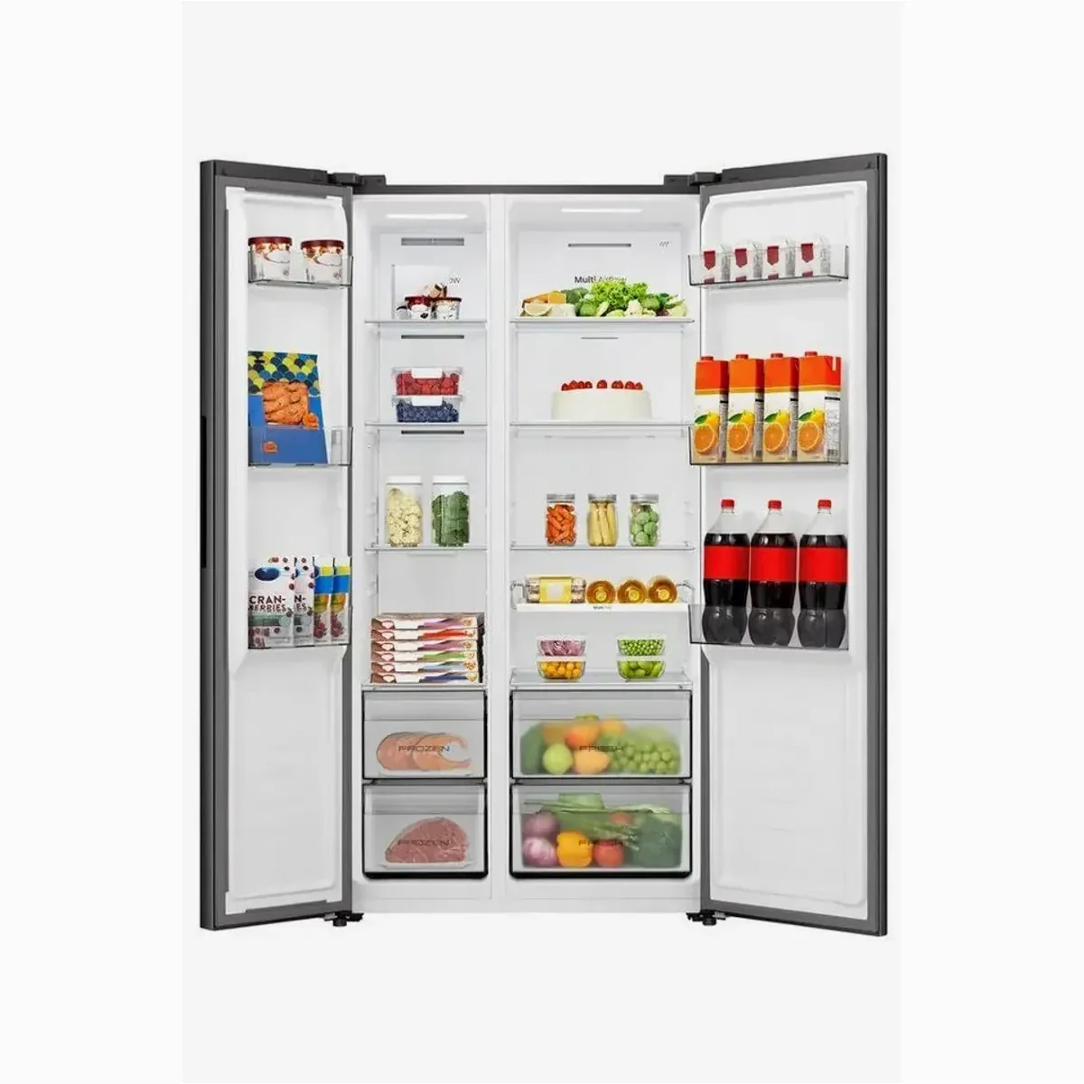 Hisense MS91558FC Kühlschrank, 347 l Kühlvolumen, MultiAirFlow-System, 37 dB Betriebsgeräusch 4