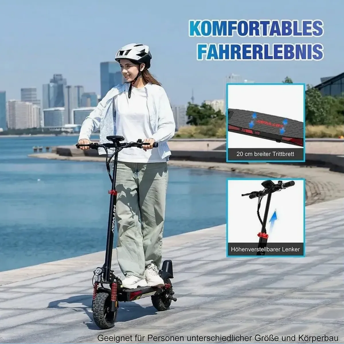 HITWAY E-Scooter 10", 500 W Motor, bis zu 120 km Reichweite 3