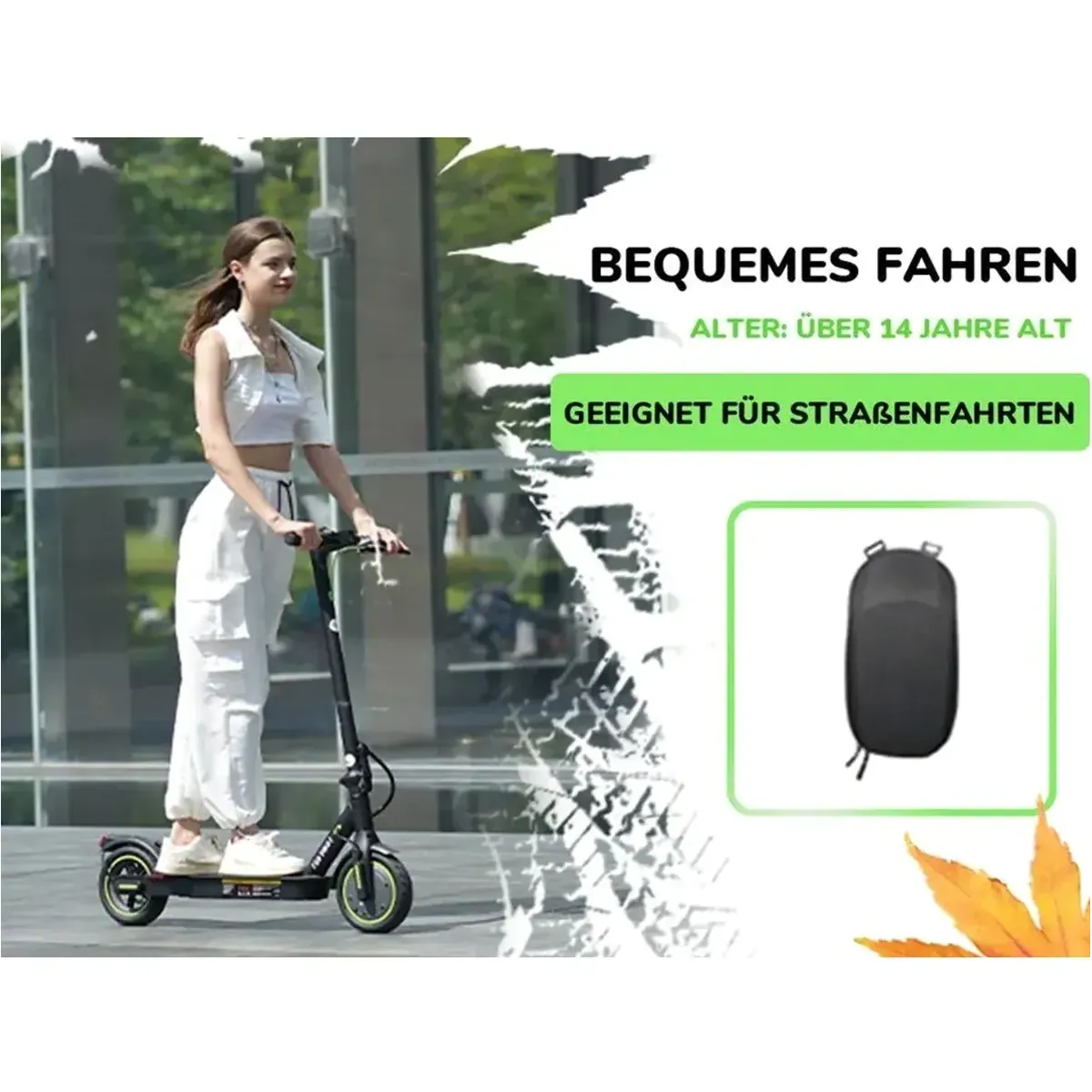 iSinwheel E-Scooter, 400W Motor, 30 km Reichweite, Straßenzulassung 3
