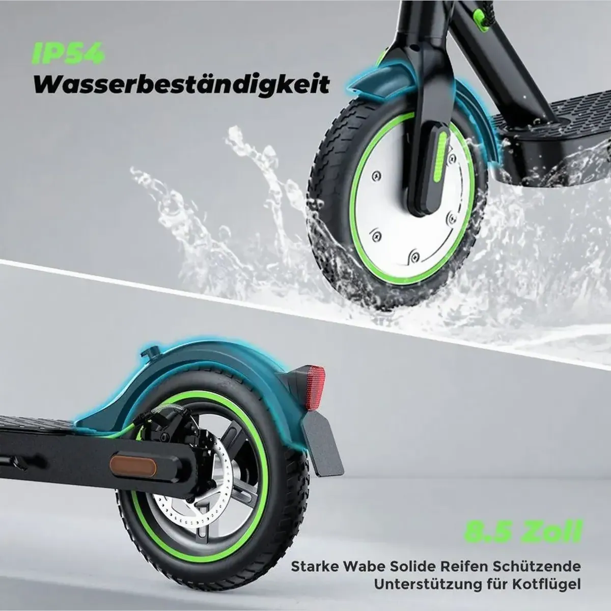 iSinwheel E-Scooter, 400W Motor, 30 km Reichweite, Straßenzulassung 5