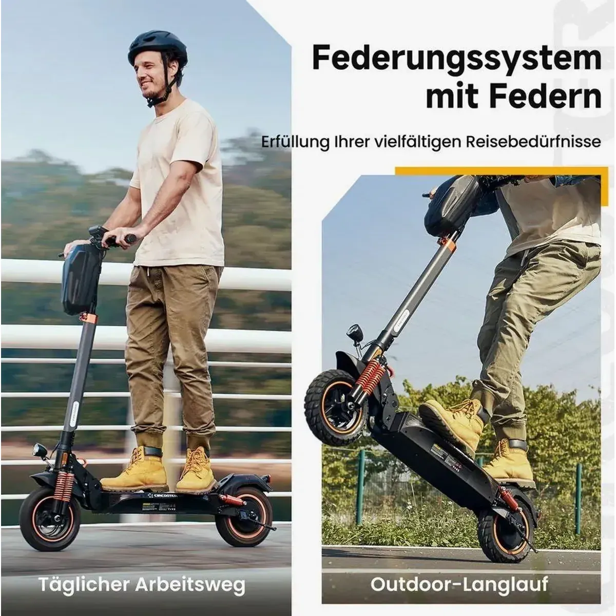 iSinwheel E-Scooter, 60-70 km Reichweite, 20 km/h, Offroad-fähig 2