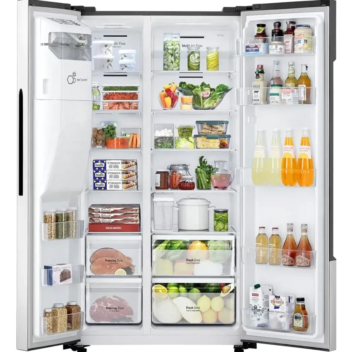 LG GSM32HSBEH Kühlschrank, 371 l Kühl- & 191 l Gefriervolumen, NoFrost-Funktion 3
