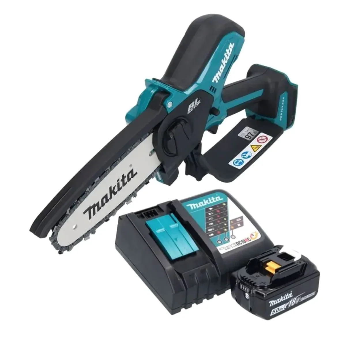 Makita DUC 150 Akku Kettensäge, 18 V, bürstenloser Motor, 15 cm Schnittlänge 2