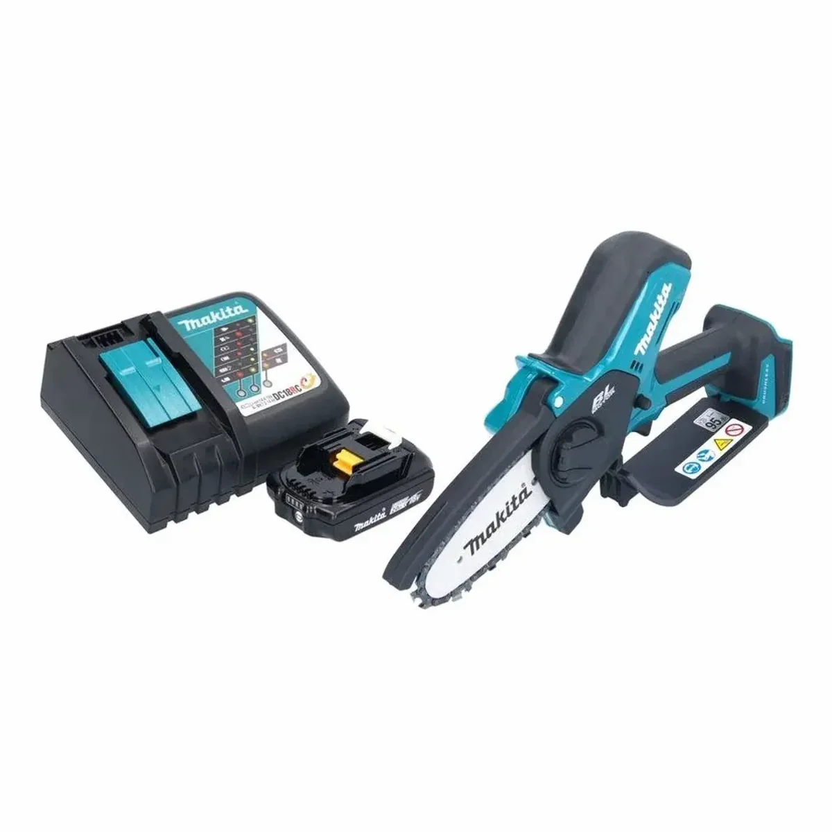 Makita DUC 101 Akku Astsäge, bürstenloser Motor, werkzeuglose Kettenspannung