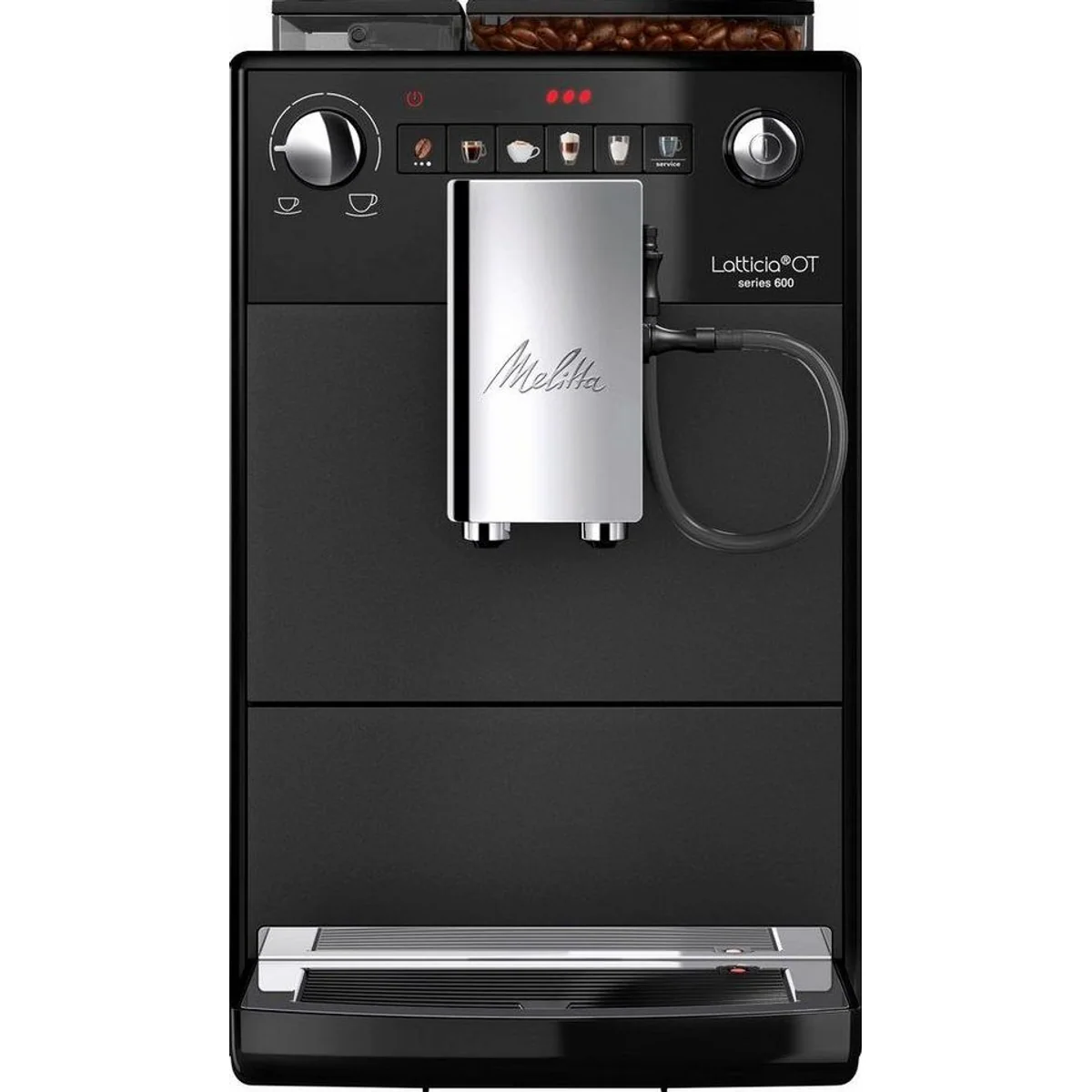 Melitta Latticia One Touch F300-100, doppelte Milchaufschäumung, XL Wassertank, XL Bohnenbehälter 4