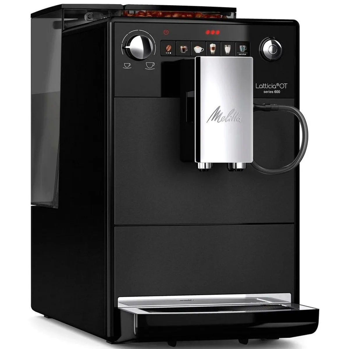 Melitta Latticia One Touch F300-100, doppelte Milchaufschäumung, XL Wassertank, XL Bohnenbehälter 5