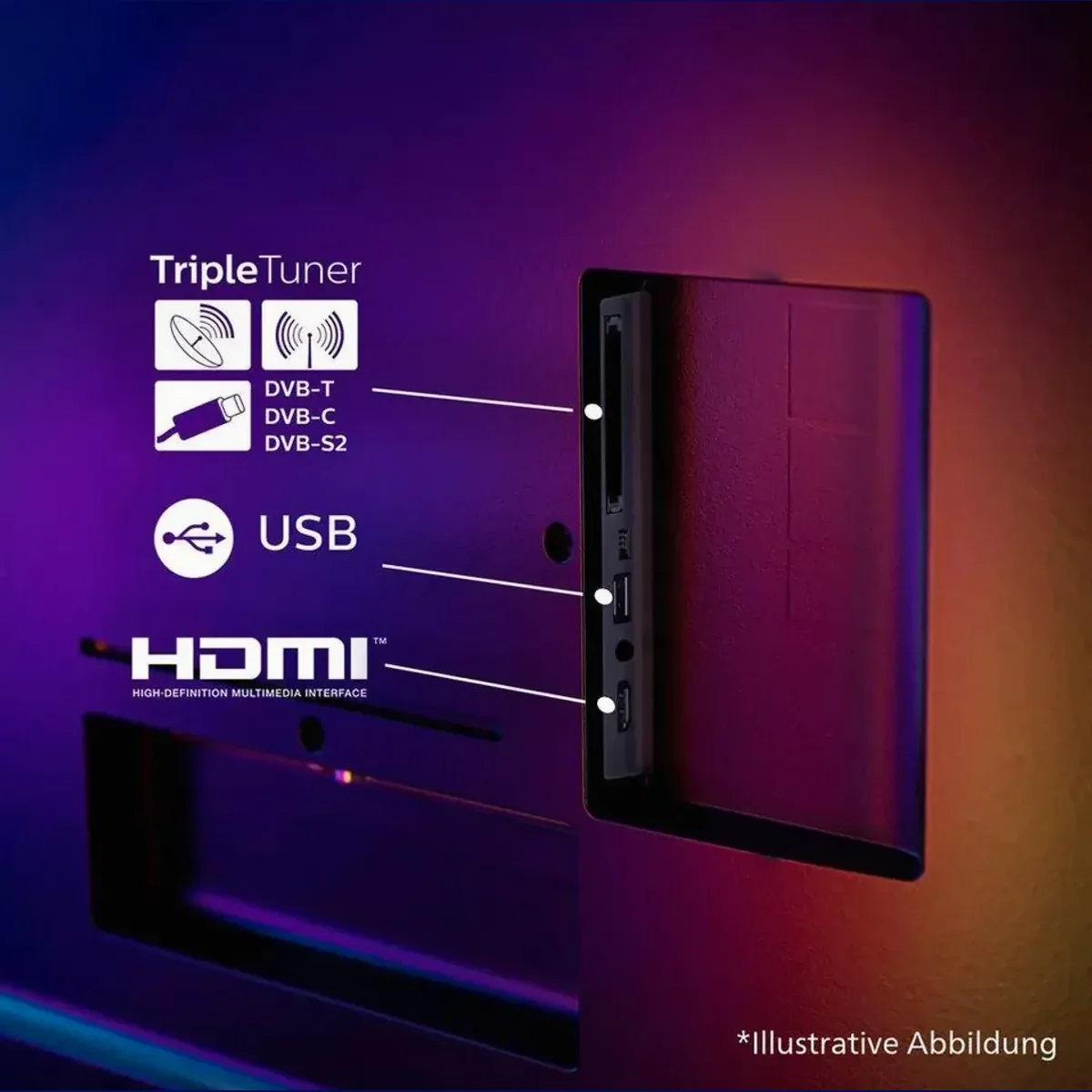 Philips 75PUS7800/12 QLED-Fernseher, 75 Zoll, 4K Ultra HD, Dolby Atmos 5