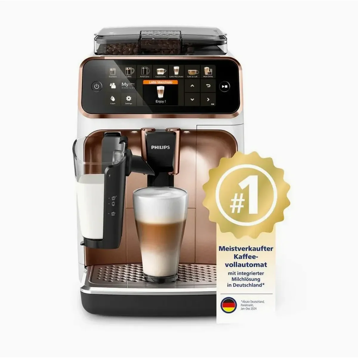 Philips 5400 Series EP5443/70 Kaffeevollautomat, 12 Kaffeespezialitäten, individuelle Benutzerprofile 3