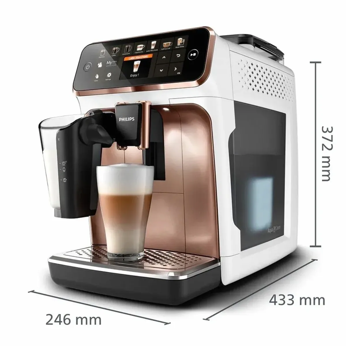 Philips 5400 Series EP5443/70 Kaffeevollautomat, 12 Kaffeespezialitäten, individuelle Benutzerprofile 4