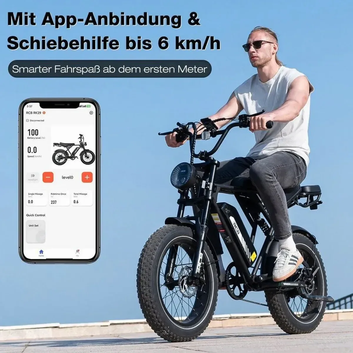 RCB RK29 E-Bike, 48V 13Ah Akku, 40-60 km Reichweite 5