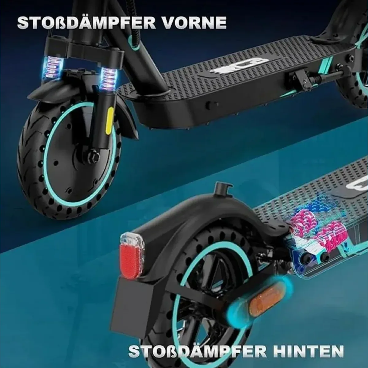 RCB TECH EV85F E-Scooter, 400 W Motor, 30 km Reichweite, klappbar 3