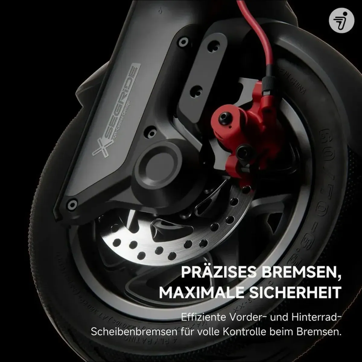 Segway F3 Pro D E-Scooter, 500 W Leistung, 70 km Reichweite, IPX6 Schutz 5