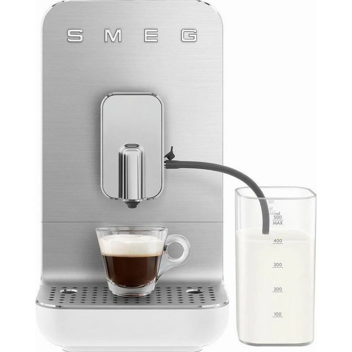 Smeg Kaffeevollautomat BCC13WHMEU, einfache Bedienung, elegantes Design, vielseitige Spezialitäten
