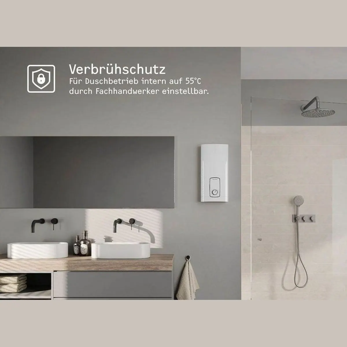 STIEBEL ELTRON Durchlauferhitzer DHB 18/21/24 ST Trend, gradgenaue Temperaturwahl, 30 % Energieeinsparung 2
