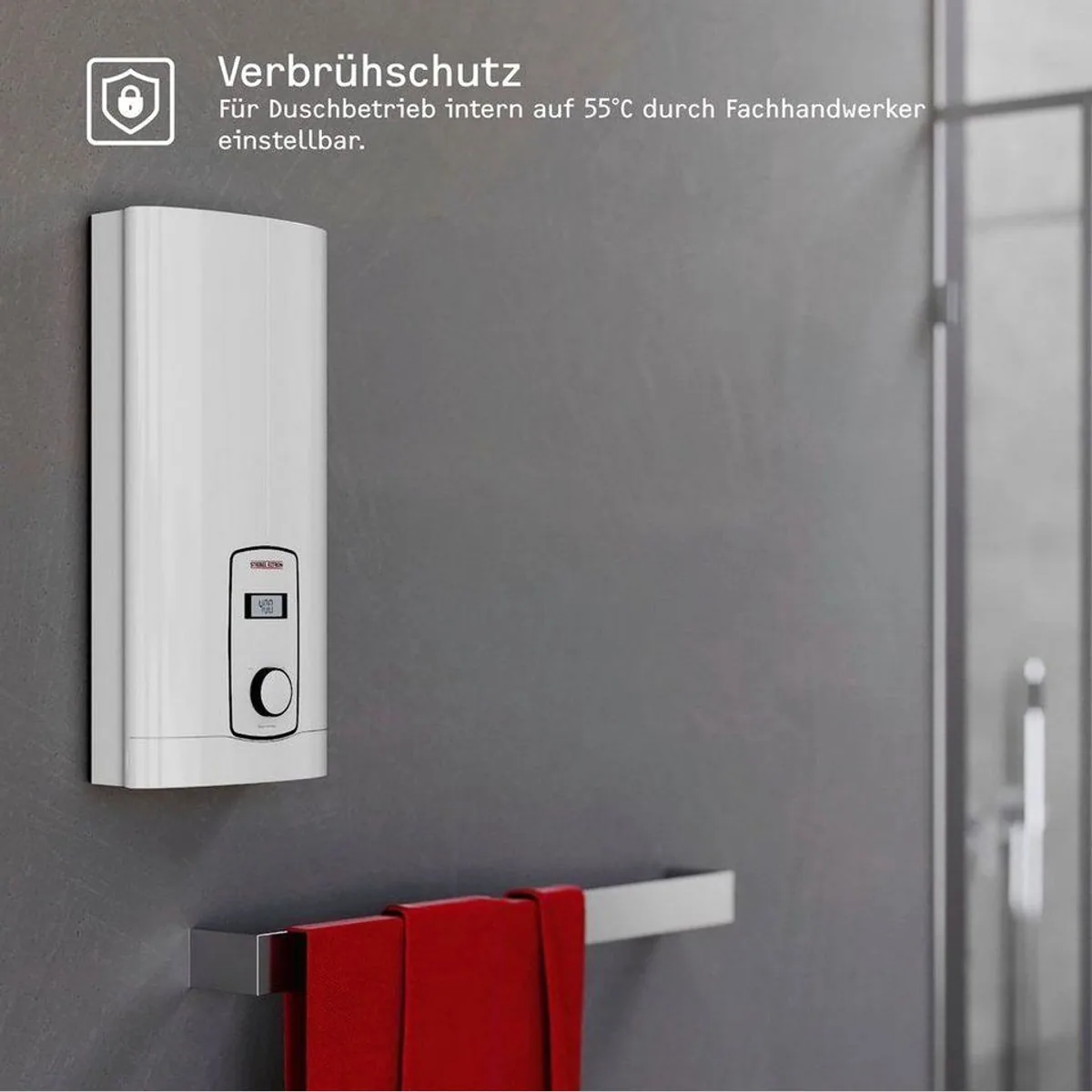 STIEBEL ELTRON DHB-E 18/21/24 LCD, gradgenaue Temperaturwahl, 3i Technologie, elektronisch 3