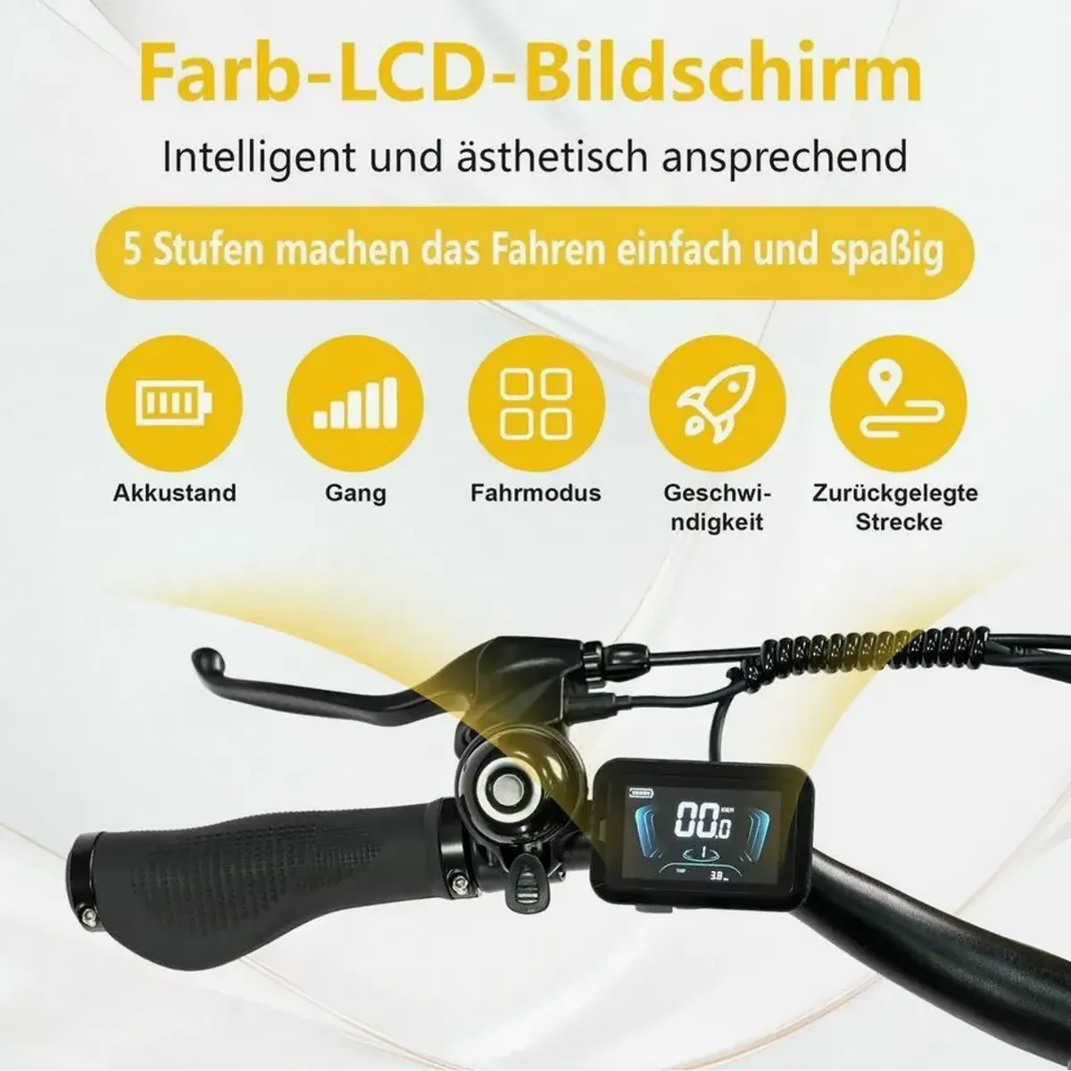TTGO E-Bike C3 SE, 120 km Reichweite, 5-Gang Shimano, 25 kg leicht 2