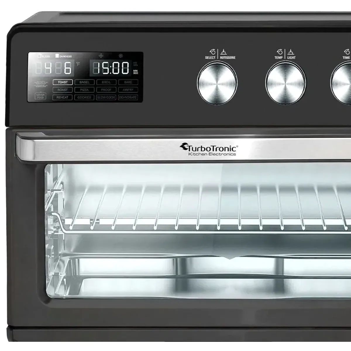 TurboTronic by Z-Line Minibackofen XL 32 L, vielseitig, 4 Garprogramme, 360°-Luftzirkulation 3