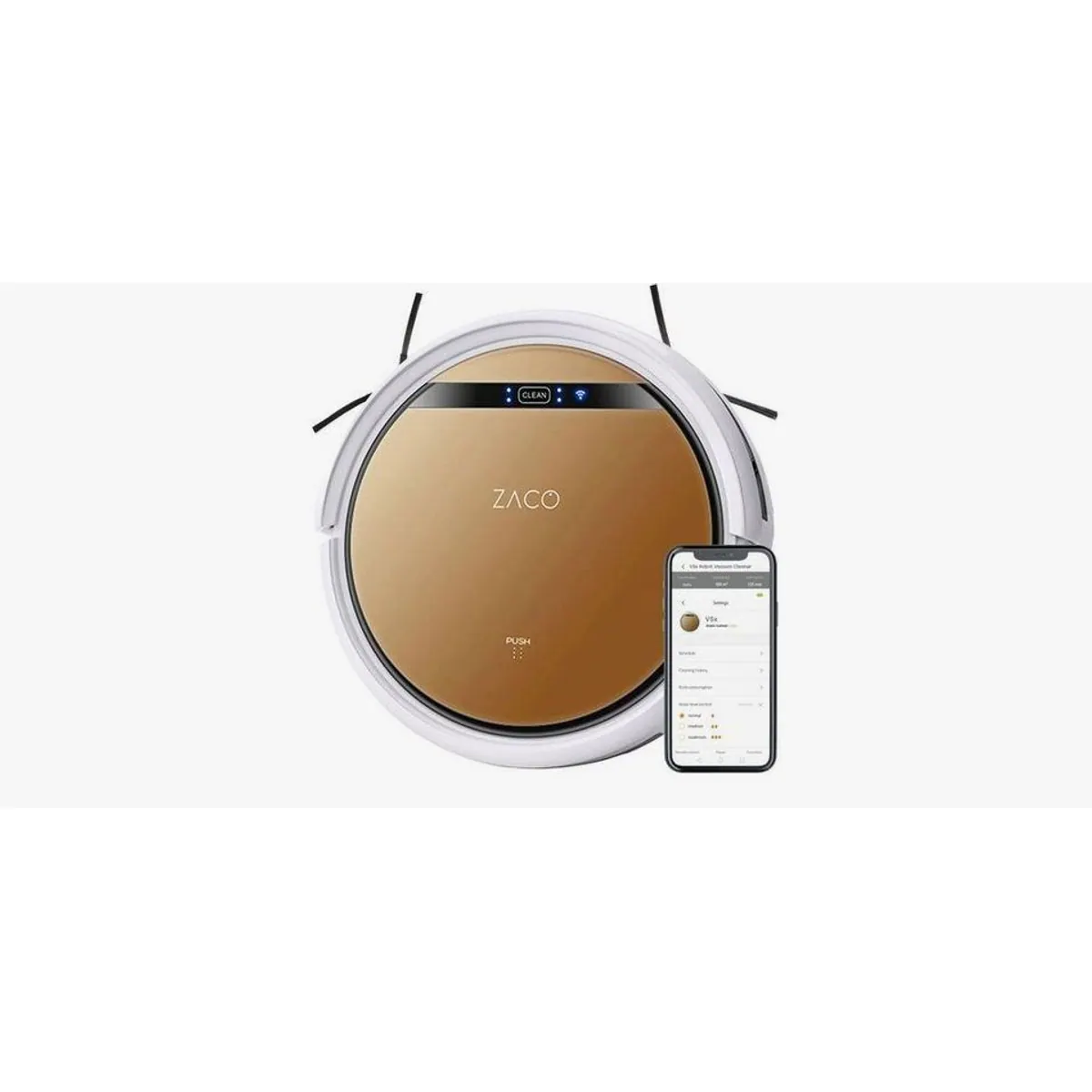 ZACO V5sPro Nass-Trocken-Saugroboter, Wischfunktion, 120 Minuten Laufzeit 2