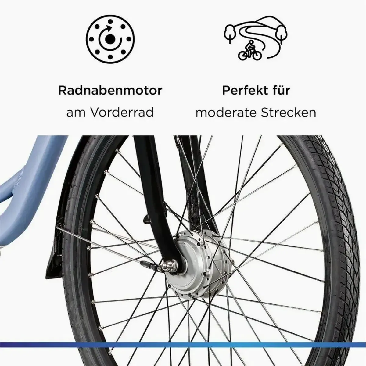 Zündapp Z502 E-Bike Cityrad, 28 Zoll, 130 km Reichweite, 40 Nm Motor 4